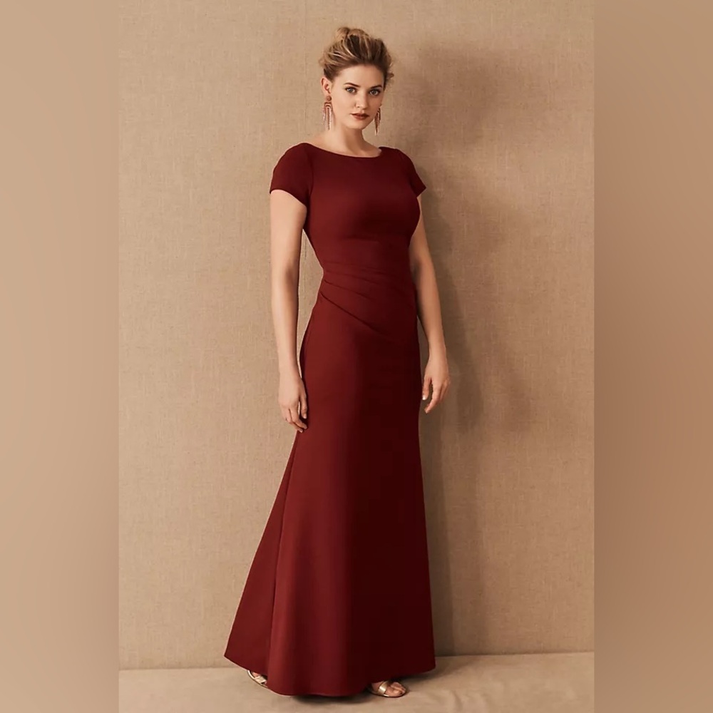 BHLDN Matisse Dress Burgundy Wedding Dress